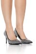 AZALEA WANG ALMA SILVER RHINESTONE PUMP Online Sale