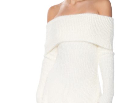 ARI OFF THE SHOULDER KNIT MINI DRESS Hot on Sale