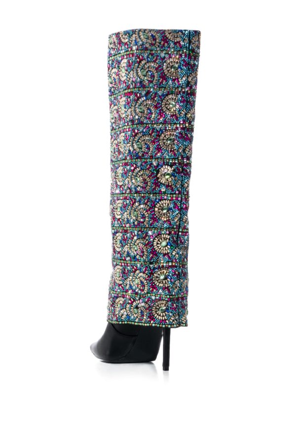 AZALEA WANG AMELIANNA FOLD OVER EMBELLISHED BOOT Fashion