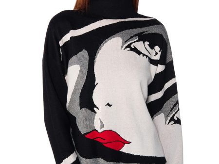 A WOMAN LIKE ME MOCK NECK KNIT SWEATER Online