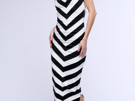 A DAY IN THE HAMPTONS STRIPED MAXI DRESS Online Hot Sale