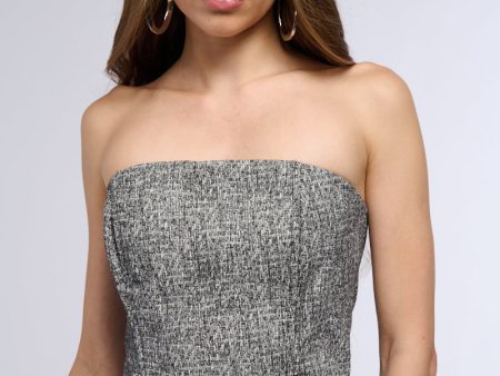 CALLING MY NAME CORSET TOP IN GRAY Online