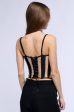 ATTRACT BETTER CUT OUT MESH CORSET TOP For Sale