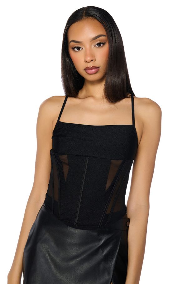 ALL OF THE LIGHTS STRETCHY SQUARE NECK CORSET Fashion