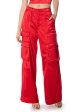 ASTRA WIDE LEG CARGO IN RED Online Hot Sale