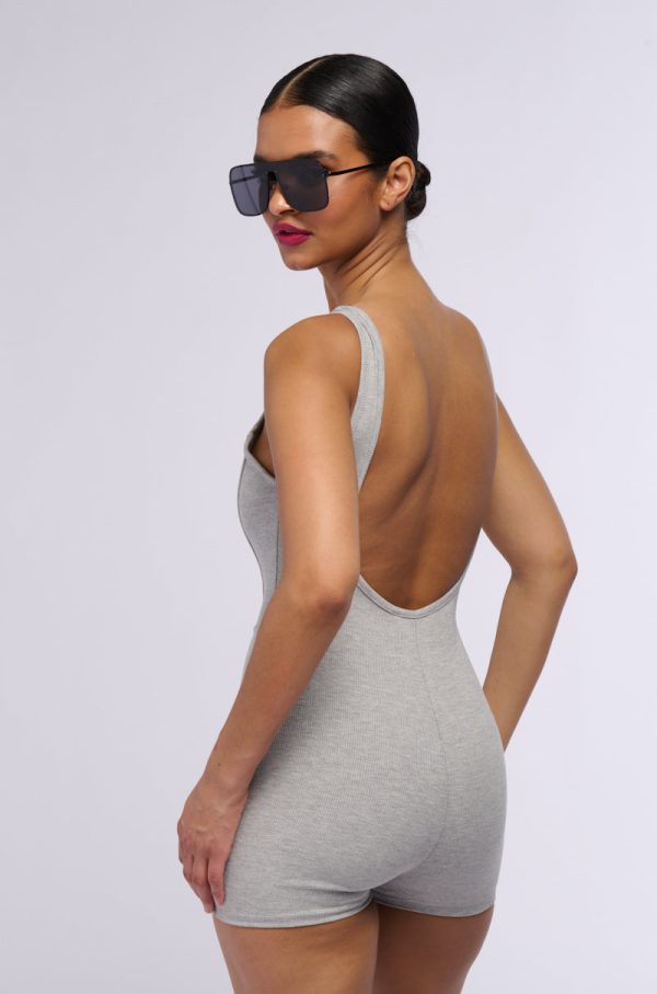 ALLIE FITTED TANK ROMPER For Cheap