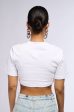 ALWAYS FRESH EMBELLISHED T SHIRT IN WHITE For Cheap