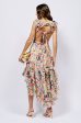 A WORK OF ART PRINTED HIGH LOW MINI DRESS Sale