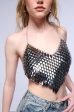 ALL THE GLAMOUR SLEEVELESS CHAIN BRA TOP on Sale