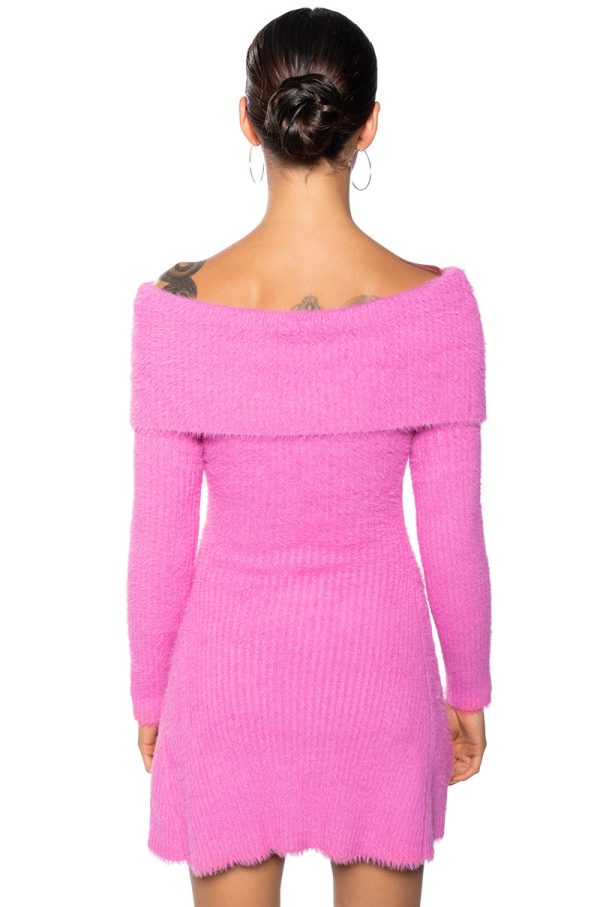 ARI OFF THE SHOULDER KNIT MINI DRESS For Cheap