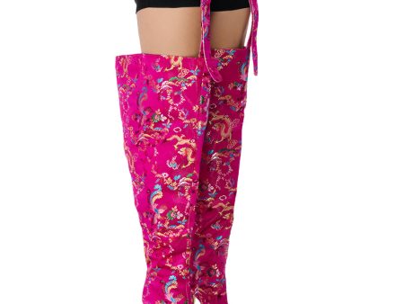 AZALEA WANG ALONDRA PINK BUCKLED BOOT Online