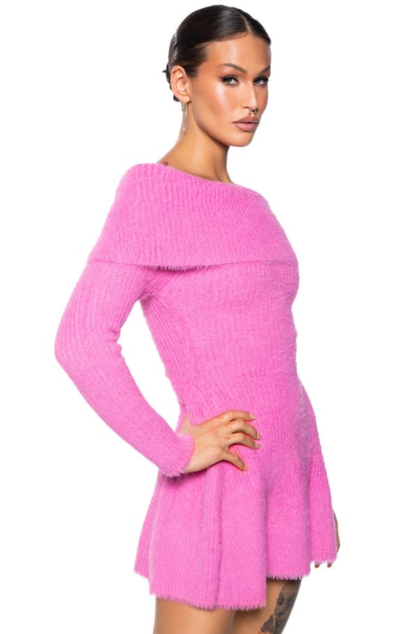 ARI OFF THE SHOULDER KNIT MINI DRESS For Cheap