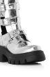 AZALEA WANG ATTICUS SILVER BUCKLE UP BOOTIE Fashion