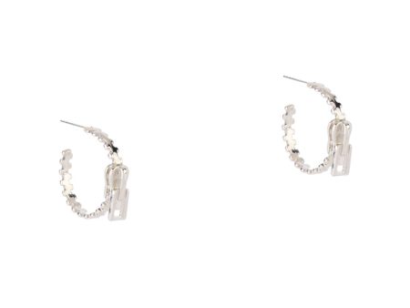 ZIP IT HOOP EARRING For Sale