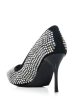 AZALEA WANG ALMA SILVER RHINESTONE PUMP Online Sale