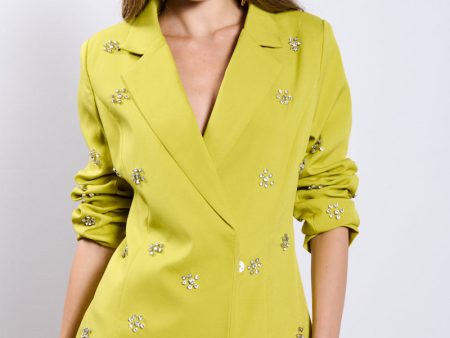 ALL THE WAY UP EMBELLISHED BLAZER on Sale