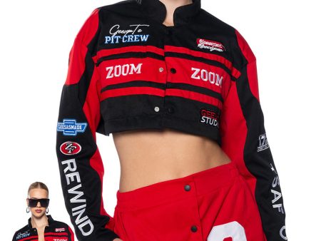 ZOOM ZOOM TWO IN ONE BOMBER SKIRT SET on Sale