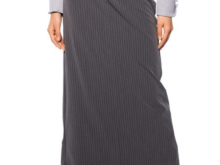 ALINA PINSTRIPE MAXI SKIRT For Cheap