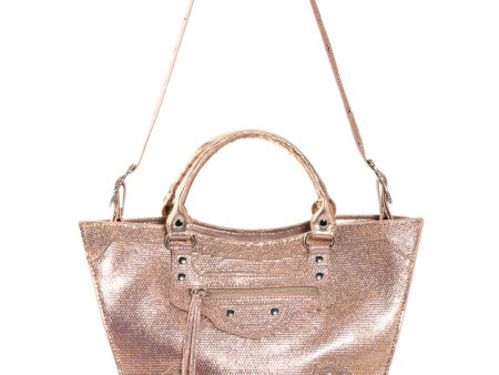 JINNX PU TOTE IN PINK For Sale