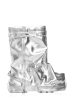 AZALEA WANG ANGELA SILVER FOLDOVER FLAT BOOTIE Supply