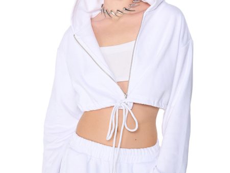 ARI DRAWSTRING WAIST HOODIE Discount