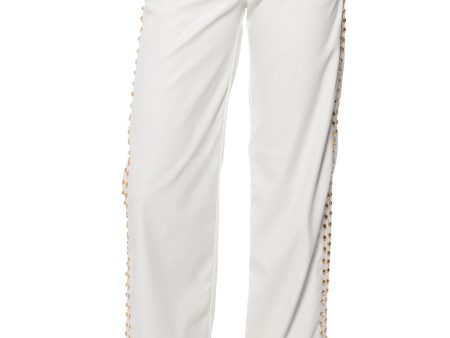 ALWAYS ON TIME FAUX LEATHER WIDE LEG PANT For Cheap