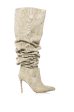 AZALEA WANG AMBIVERT THIGH HIGH BOOT IN CREAM For Discount