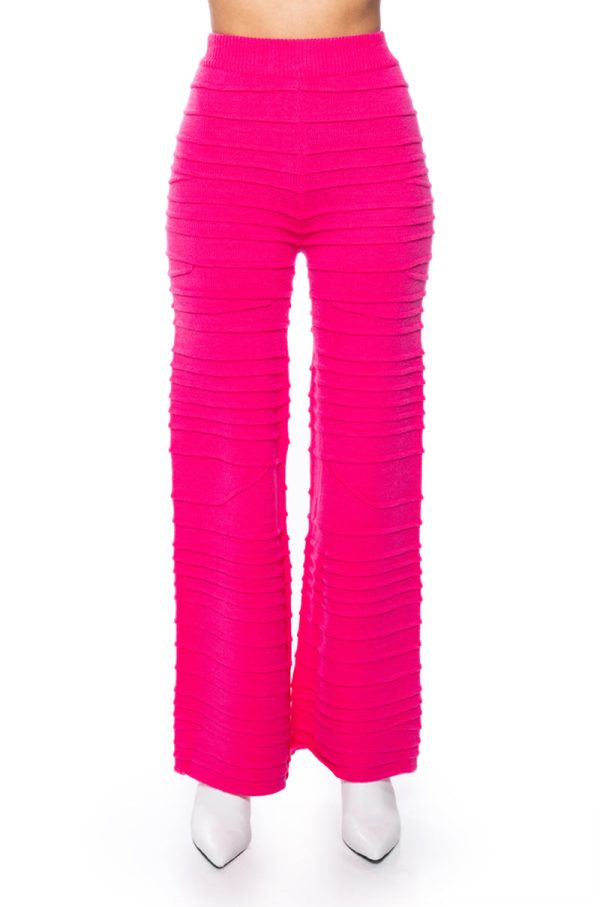 ANGEL ENERGY WIDE LEG KNIT TROUSER Fashion