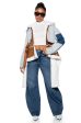 AVIATOR SHEARLING TRENCH DENIM JACKET Discount