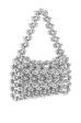 ANSEL SILVER BEADED PURSE on Sale