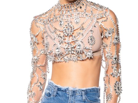 AKIRA BIRTHDAY EMBELLISHED RHINESTONE TOP Supply