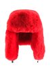 AVI FAUX FUR HAT IN RED Cheap