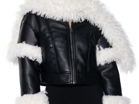 ASPEN GLOW UP FAUX FUR COAT Cheap