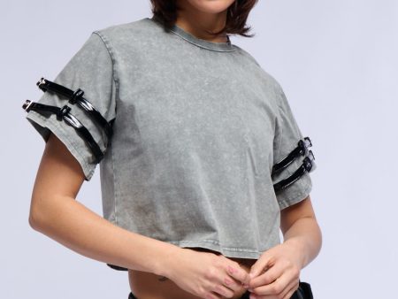 ACE MINERAL WASH CROP T SHIRT For Discount