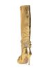 AZALEA WANG ALONZA GOLD DIAMOND EMBELLISHED BOOT For Discount