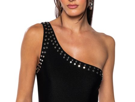 ALWAYS ON TIME ONE SHOULDER SLINKY BODYSUIT Online Sale