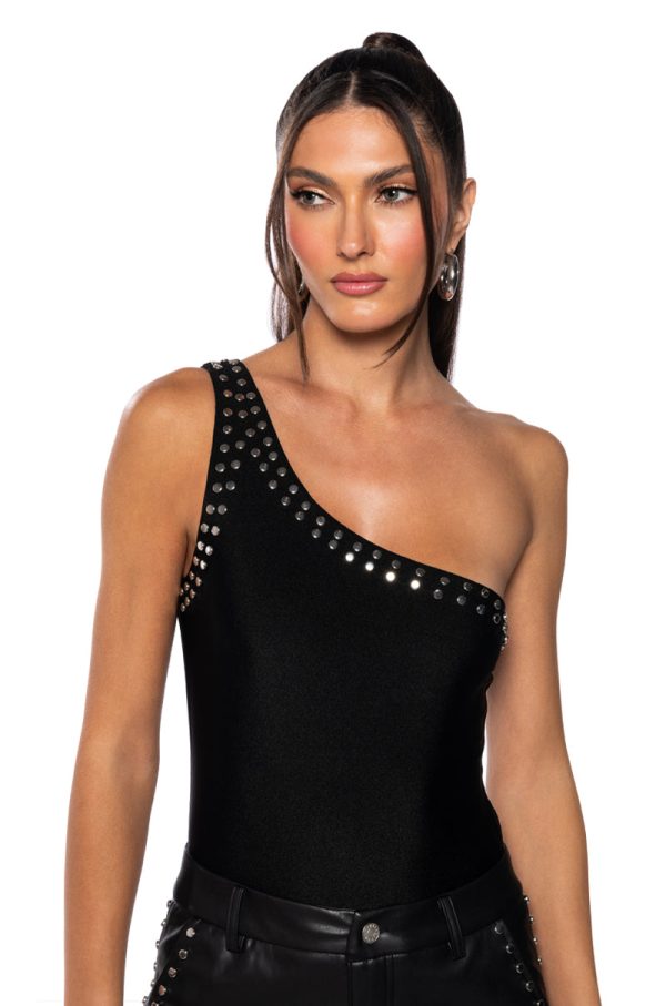 ALWAYS ON TIME ONE SHOULDER SLINKY BODYSUIT Online Sale