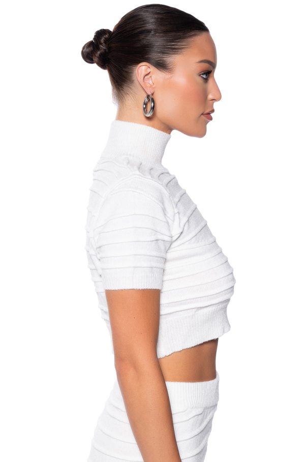 ANGEL ENERGY SHORT SLEEVE TURTLENECK SWEATER TOP Online