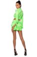 ARIELLE OPEN BACK CARGO MINI DRESS IN LIME on Sale