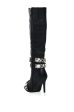 AZALEA WANG ALONZA BLACK DIAMOND EMBELLISHED BOOT Discount