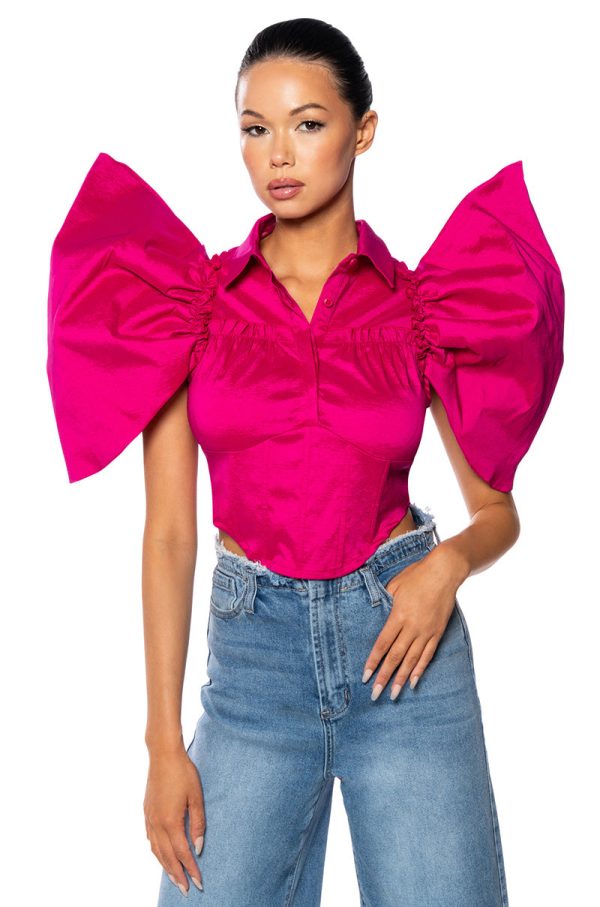 ALWAYS FLAWLESS BOW DETAIL BLOUSE on Sale