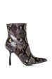 AZALEA WANG ALCMENE SNAKESKIN BOOTIE IN MULTI on Sale