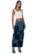 ALWAYS GOOD PATCHWORK DENIM MAXI SKIRT Hot on Sale