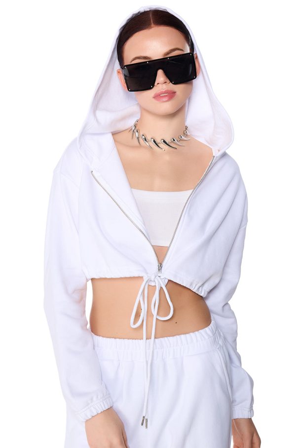 ARI DRAWSTRING WAIST HOODIE Discount