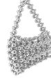 ANSEL SILVER BEADED PURSE on Sale