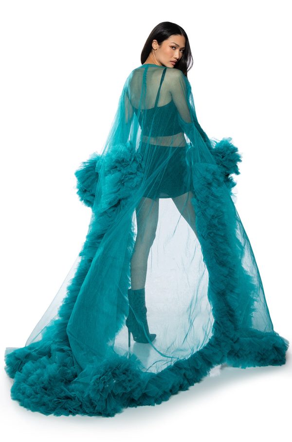 AVANT GARDE TULLE DUSTER Online now