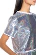 ALL UP IN MY MIND SEQUIN SHORT SLEEVE SHIRT Hot on Sale