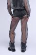 ALL THAT MESH WIDE LEG SNAP PANTS IN BLACK Online Hot Sale