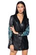 AXELLE PU BLAZER WITH EMBELLISHMENTS Discount