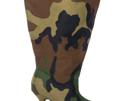 AZALEA WANG BRIGHTEN CAMO BUCKET BOOTIE IN BROWN Sale